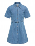 Kids Only - Kognoa Ss Belted Dnm Dress Yor - L&uuml;hikeste varrukatega vabaajakleidid - 146
