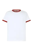Weekday - Short-Sleeved Contrast Trim Cotton T-Shirt - L&uuml;hikeste varrukatega - XL