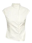 Weekday - Structured Asymmetric Cotton Top - L&uuml;hikeste varrukatega - 34