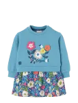 Boboli - Fleece Combined Dress For Girl -Bci - Pikkade varrukatega vabaajakleidid - 98