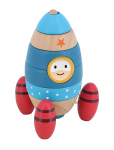 Vilac - Stacking Rocketship 9 Pcs - Virnastatavad klotsid - ONE SIZE