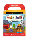 Ooly - Crayons And Colouring Book - Work Zone - Carry Along - V&auml;rvimis- ja meisterdamisraamatud - ONE SIZE