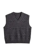 Calvin Klein Jeans - Wooly Logo Striped Vest - Kootud vestid - XXL