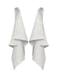 The Organic Company - Big Waffle Hand Towel (2 Pack) - K&auml;ter&auml;tikud - 50X 75CM
