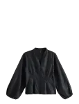 Lindex - Blouse In Seersucker - Pikkade varrukatega - M