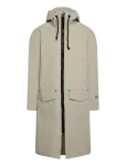 Stutterheim - Stockholm Long Patch Matte Pelican - Vihmamantlid - M