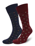 Polo Ralph Lauren - Foulard-Motif Trouser Sock 2-Pack - Tavalised sokid - 43-46