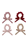 Mimi & Lula - 4 Scrunchies - Velvet Bow - Scrunchies & Hair Ties - ONE SIZE