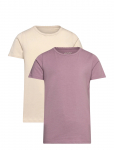 Minymo - Basic 33 -T-Shirt Ss (2-Pack) - L&uuml;hikeste varrukatega - 140