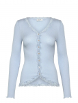 Rosemunde - Rwbabette Silk Ls V-Neck Lace Cardi - Kardiganid - S