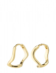 Pilgrim - Alberte Organic Shape Hoop Earrings - R&otilde;ngad - ONE SIZE