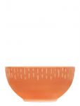Aida - Confetti Apricot Sk&aring;l M/Relief Porcel&aelig;n 14 Cm. - Hommikus&ouml;&ouml;gikausid - &Oslash; 14 CM x 15.3