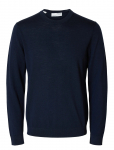 Selected - Slhtray Ls Knit Merino Crew Neck Noos - Pikkade varrukatega kootud polos&auml;rgid - XXL