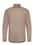 Lindbergh - Soft Indigo Stretch Shirt L/S - Teksas&auml;rgid - S