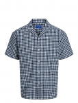 Jack & Jones - Jorjeff Jacquard Shirt Ss Ln Styd24 - L&uuml;hikeste varrukatega - XXS