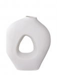 House Nordic - Aina - Vase, Ceramic, White 24X10,5X27,8 Cm - Big Vases - 27.8X24X10.5CM