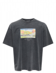 ONLY & SONS - Onsdevin Ovz Washed Ss Tee Vd - L&uuml;hikeste varrukatega - S