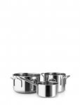 Eva Trio - Stainless Steel Grydes&aelig;t 3 Stk. 1,1 L 2,2 L 3,6 L - Ahjuvormid - ONE SIZE