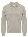 ONLY & SONS - Onsadrian Reg 12 Ls Contrast Polo Knit - Pikkade varrukatega - M
