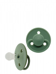 Mininor - Round Pacifier Silicone 0M Grey - Lutid - 0 M