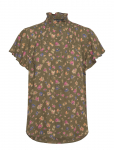 Lauren Ralph Lauren - Floral Georgette Flutter-Sleeve Shirt - L&uuml;hikeste varrukatega - S