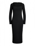 Lauren Ralph Lauren - Rib-Knit Long-Sleeve Midi Dress - P&otilde;lveni ja midi - L