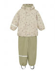 CeLaVi - Rainwear Set - Aop, W. Fleece - Vihmariiete komplektid - 130