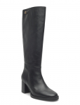 Tommy Hilfiger - Stacked Heel Leather Long Boot - P&otilde;lveni saapad - 37