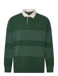Timberland - Ls Striped Rugby Polo Pineneedle - Pikkade varrukatega - L