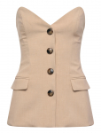 Bardot - Kylian Button Front Top - Varrukateta - 36
