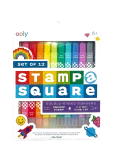 Ooly - Markers 12 Pcs - Double Sided - Stamp-A-Square - Pliiatsid - ONE SIZE