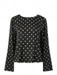 Pieces - Pcjytta Ls Satin Top Wvn D2D - Pikkade varrukatega - S
