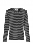 Mads N&oslash;rgaard - 2X2 Cotton Stripe Tuba Tee Ls - Pikkade varrukatega - M