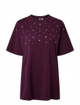 Pieces - Pcskylar Ss Os Detail Tee Fsy Pp Bc - L&uuml;hikeste varrukatega - S