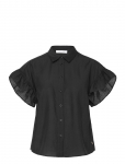 Coster Copenhagen - Shirt With Ruffle Sleeves - L&uuml;hikeste varrukatega - 36