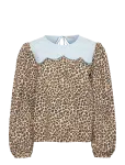 Stella Nova - Leopard Blouse With Embroidery - Pikkade varrukatega - 34