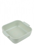 Peugeot - Appolia Kvadratisk Ildfast Form 21 Cm Sage Green - Ahjuvormid - 21 CM