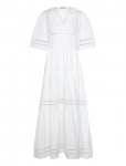 Stella Nova - Maxi Dress With Short Sleeves And Artworks - Maksikleidid - 38