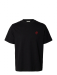 Selected - Slhreg-Ripley Ss Emb Tee Ex - L&uuml;hikeste varrukatega - L