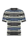 Daily Paper - Kente Stripe Knit Shirt - L&uuml;hikeste varrukatega - M