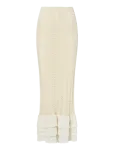 Malina - Zenna Crochet Trimmed Knitted Maxi Skirt - Maksiseelikud - XL
