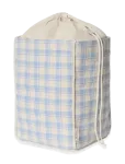 Garbo&Friends - Plaid Sky Blue Storage Basket Medium - Hoiukorvid - 24X35