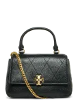 Tory Burch - Charlie Quilted Top Handle Chain Wallet - Rahakotid - ONE SIZE
