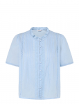Bubbleroom - Pleated Detail Blouse - L&uuml;hikeste varrukatega - L