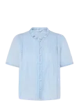 Bubbleroom - Pleated Detail Blouse - L&uuml;hikeste varrukatega - L