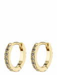 Pilgrim - Ebna Mini Crystal Huggie Hoops Gold-Plated - R&otilde;ngad - ONE SIZE