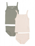 Copenhagen Colors - Rib Jersey 2Pack Straptop And Underpants - Aluspesukomplektid - 86