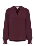 ONLY - Onlmette V-Neck Ls Smock Top Noos Wvn - Pikkade varrukatega - M