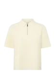 Calvin Klein - Ss Tailored Knit Collar Zip Top - Polod - S