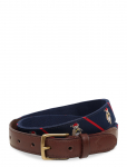 Polo Ralph Lauren - Ribbon/Leather-Bear Belt-Blt-Med - Klassikalised v&ouml;&ouml;d - 34